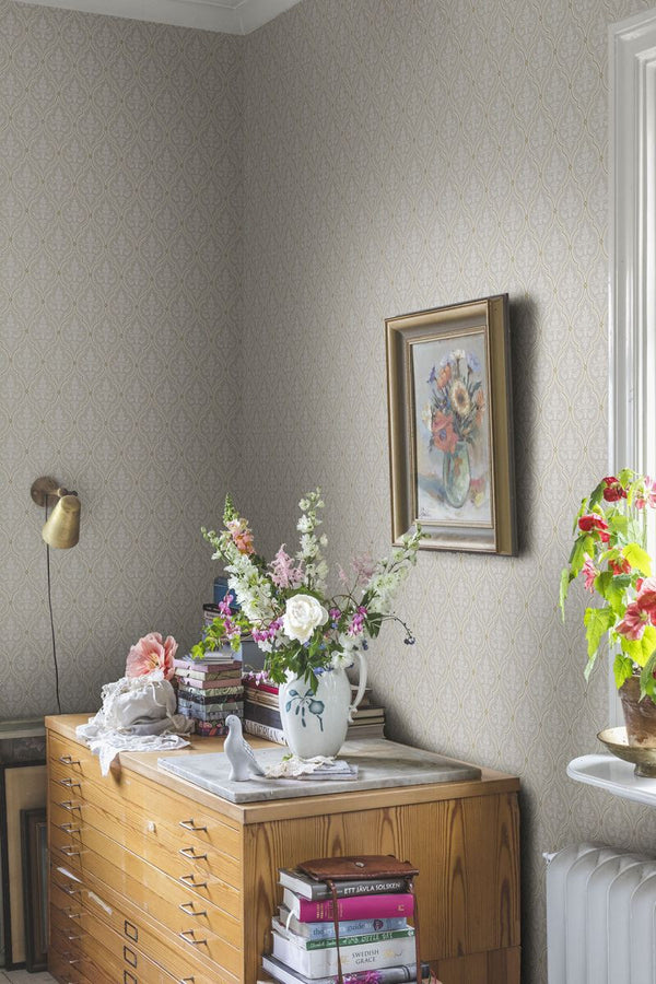 Lillie - Sandstone Wallcovering | Sandberg