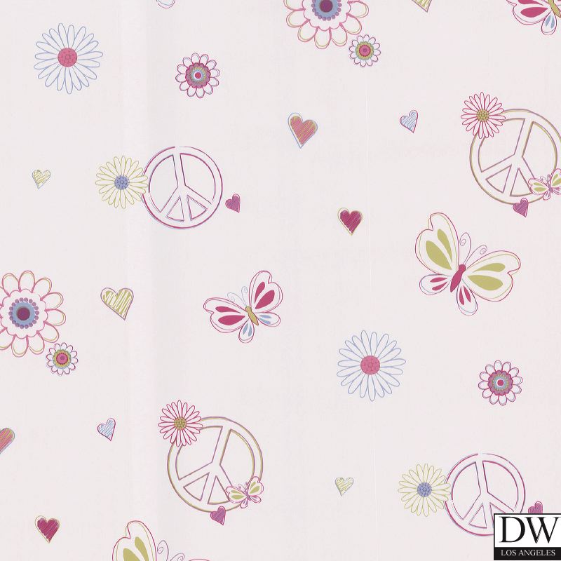 Love Child Cream Peace And Love Wallpaper
