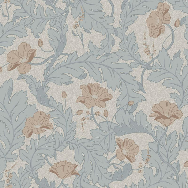Charlotta sky blue sample Wallcovering | Sandberg