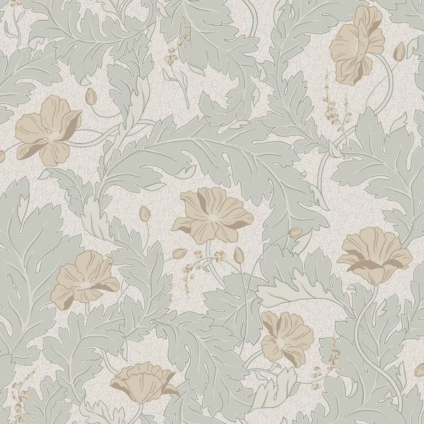 Charlotta spring green sample Wallcovering | Sandberg