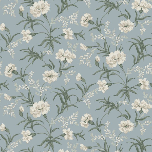 Emilie sky blue sample Wallcovering | Sandberg