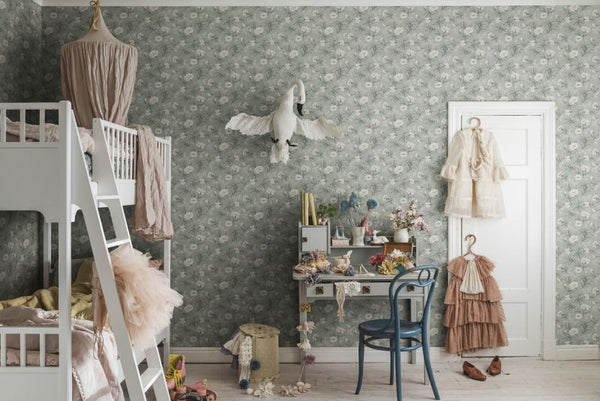 Emilie - Garden Green Wallcovering | Sandberg