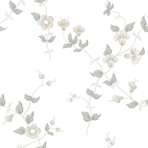 Maria spring green sample Wallcovering | Sandberg