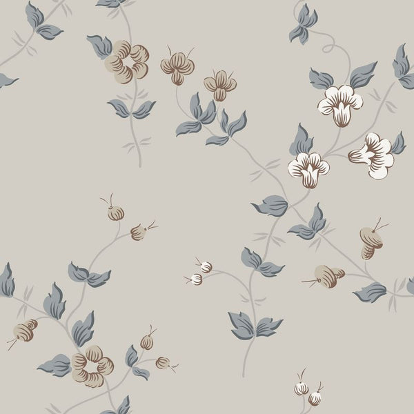 Maria indigo blue sample Wallcovering | Sandberg
