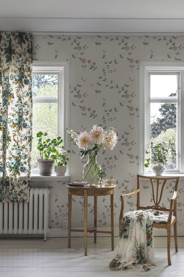 Maria - Indigo Blue Wallcovering | Sandberg