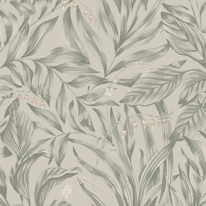 Elin sage green sample Wallcovering | Sandberg