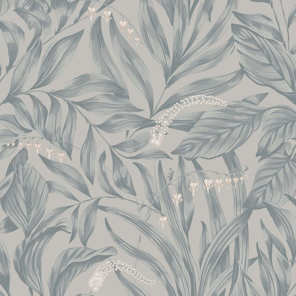 Elin misty blue sample Wallcovering | Sandberg