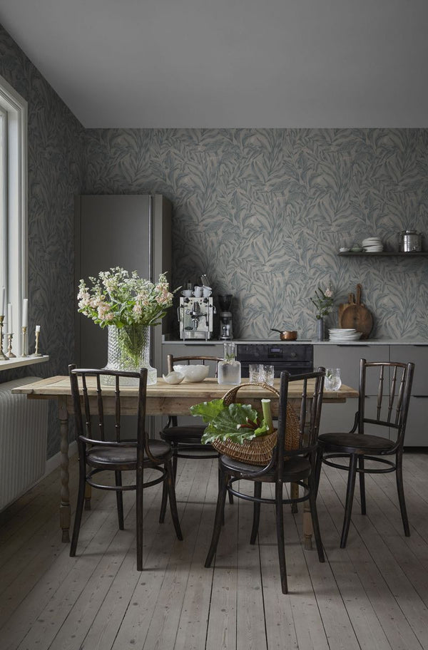 Elin - Misty Blue Wallcovering | Sandberg