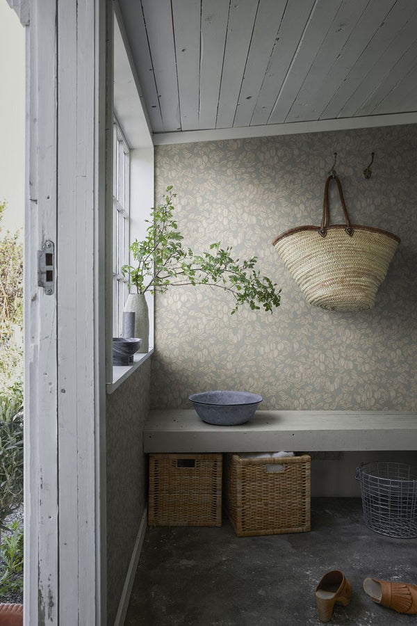 Emrik - Misty Blue Wallcovering | Sandberg