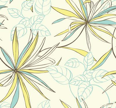 Abstract Flower Wall Paper - 01