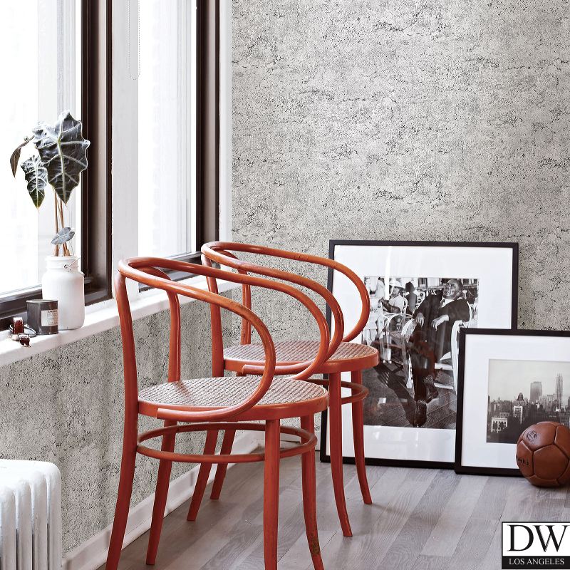 Concrete Rough Light Grey Industrial Wallpaper