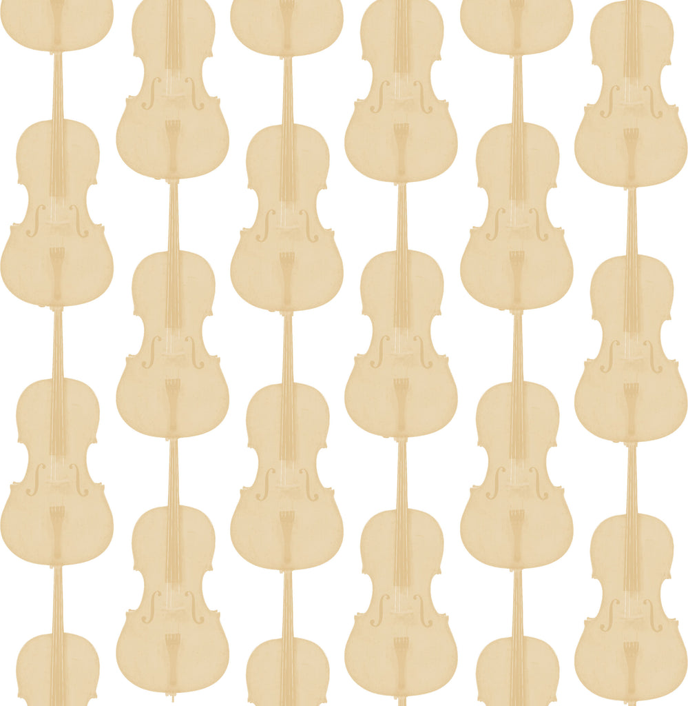 Cello Damask - Cream Beige - Pattern Design Lab