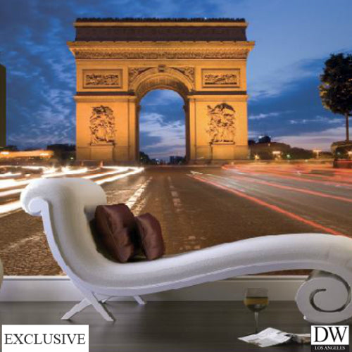 Champs-Elysees Night Wallmural