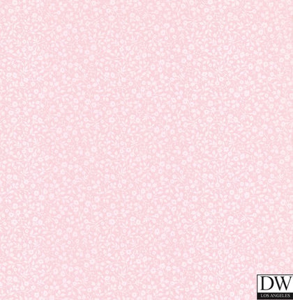 Gretel Pink Floral Meadow Wallcovering
