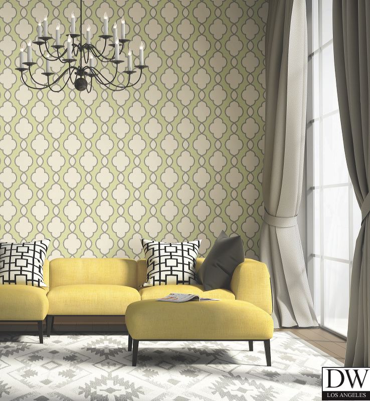 Structure Green Chain Link Wallpaper