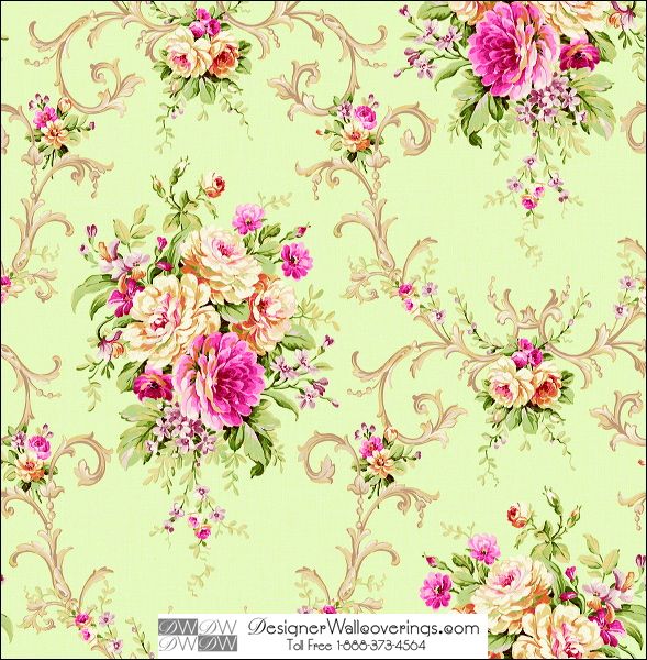 Edgemont Flower Wallpaper