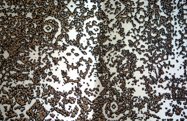 Florentina Damasco Gilded Flock Wallcovering - Cream Brown