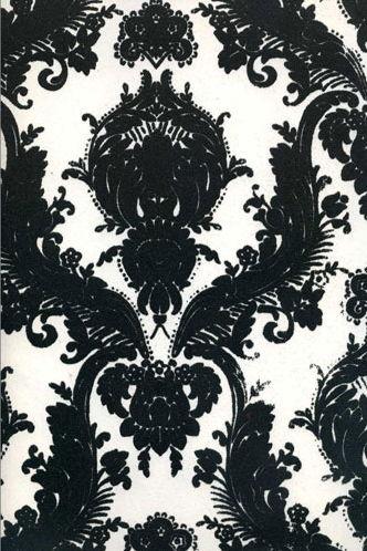 Kelly Deco Velvet Flocked Wallpapers - Designer Wallcoverings and Fabrics