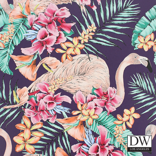 Exotica Flamingo Wallpaper