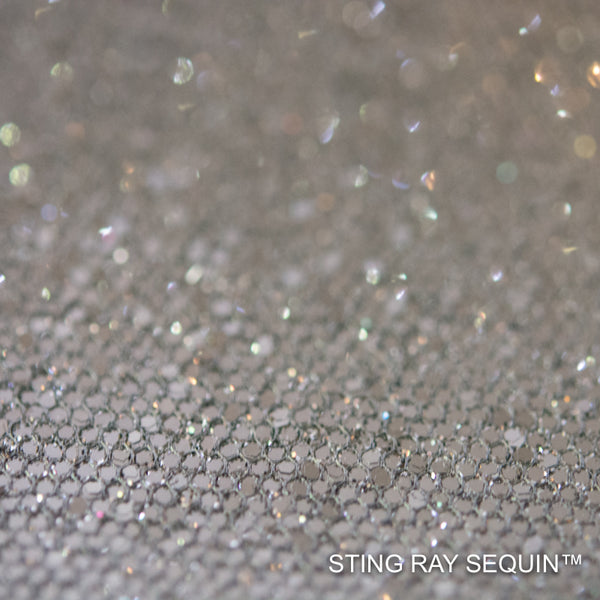 Sting Ray Sequin - Silver Glaze | Glitter Walls