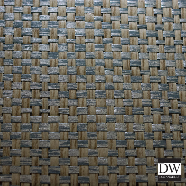 Topanga Canyon Metallic Natural Wallpaper | Phillipe Romano