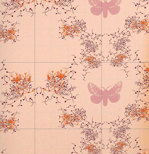 Marlene - Rose Architectural Wallcovering
