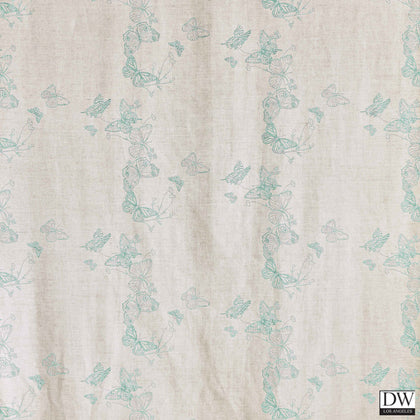 Butterflies Fabric - Ice Blue