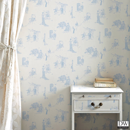 Promenade - Wedgewood Blue - Wallcovering