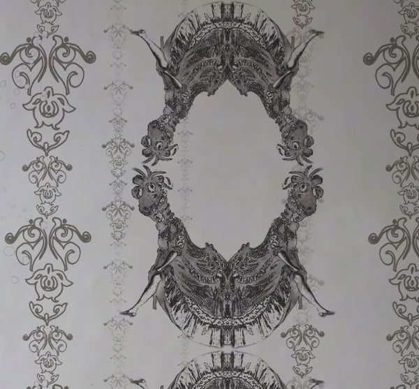 Magdalena Petal Pond Woman Architectural Wallcovering