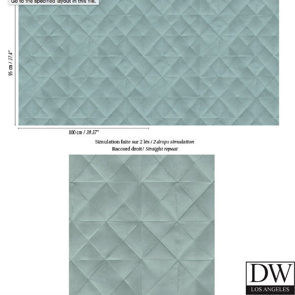 Origami Glam - Folded Wallcovering