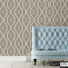 Sausalito Grey Lattice Wallpaper