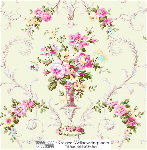 Dickenson Flower Vase Wallpaper