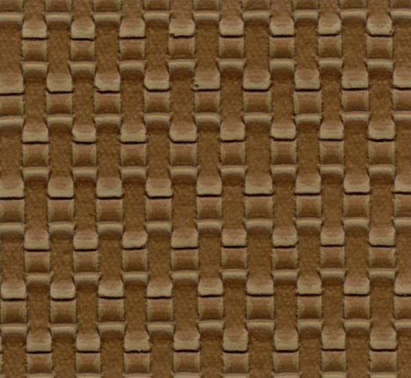 Crochet  Faux Leather - Rust Brown