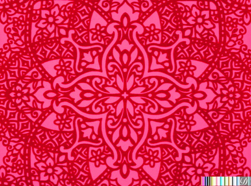 Roma Flock Velvet Modern