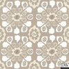 Valencia Taupe Ikat Floral Wallpaper