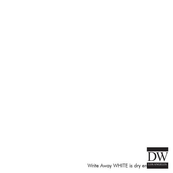 William White Dry Erase Only | Phillipe Romano