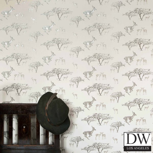 Tribe Tribe Wallpaper - Deers and Trees - 1