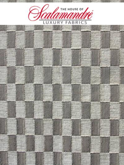 DAMIER - WHITE STAR - FABRIC - A9DAMI-001 at Designer Wallcoverings and Fabrics, Your online resource since 2007