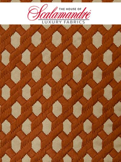 INFINITY - GOLDEN MARSALA - FABRIC - A91992-004 at Designer Wallcoverings and Fabrics, Your online resource since 2007