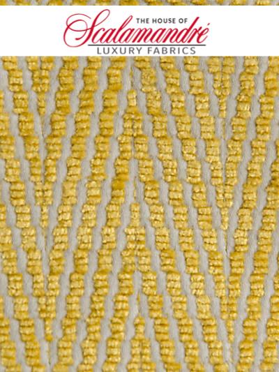 HALFIE - MISTED YELLOW - FABRIC - A9HALF-005 at Designer Wallcoverings and Fabrics, Your online resource since 2007