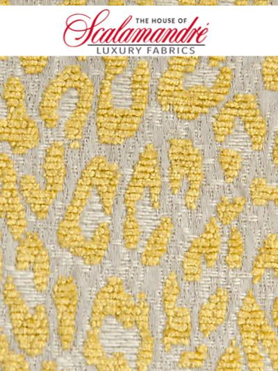 LEOPARD - MISTED YELLOW - FABRIC - A9LEOP-005 at Designer Wallcoverings and Fabrics, Your online resource since 2007