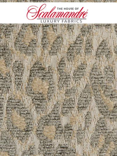 LEOPARD - CASTLE GRAY - FABRIC - A9LEOP-007 at Designer Wallcoverings and Fabrics, Your online resource since 2007