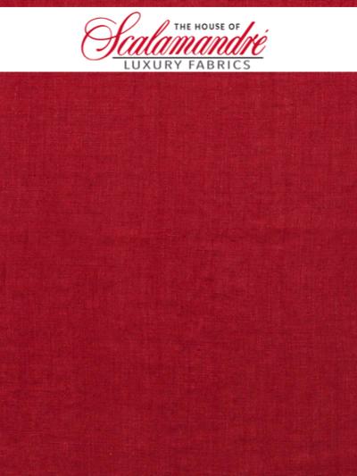 SPECIALIST FR - SAMBA RED LINEN - FABRIC - A93200-016 at Designer Wallcoverings and Fabrics, Your online resource since 2007