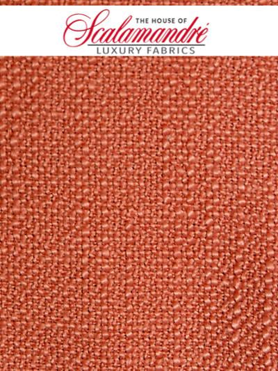 LINUS FR - CORAL - FABRIC - A91990-023 at Designer Wallcoverings and Fabrics, Your online resource since 2007
