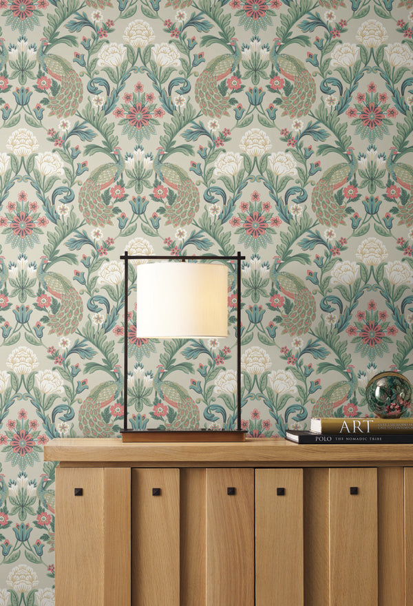Plume Dynasty Taupe/Multi | Ronald Redding