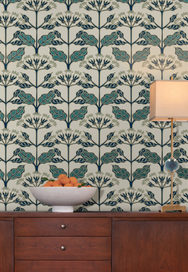 Tracery Blooms Beige | Ronald Redding