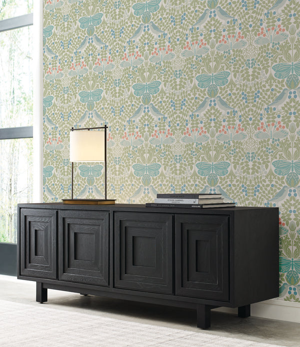 Butterfly Garden Green/Blue | Ronald Redding