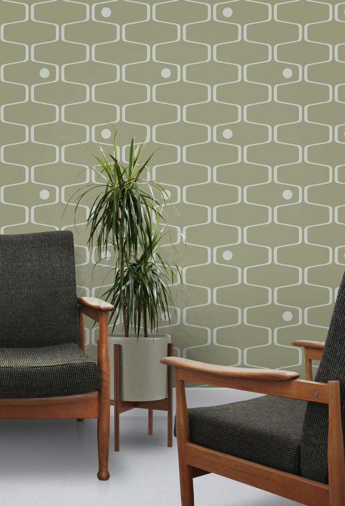 Mid Century Modern available exclusively at Designer Wallcoverings