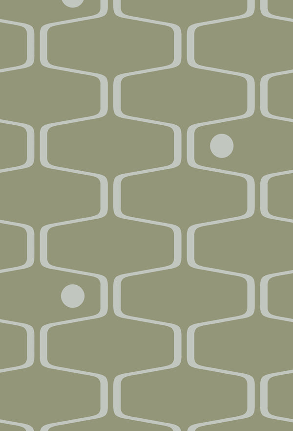 Net & Ball Mid Century Wallcovering
