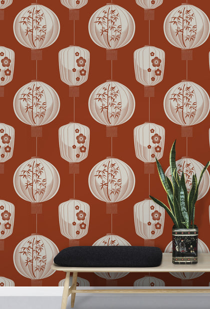 Lucky Lantern Mid Century Wallcovering